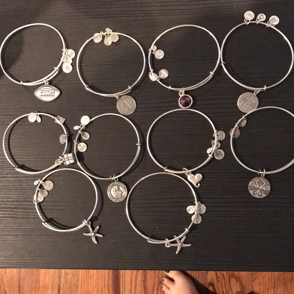 10 ALEX & ANI bracelets